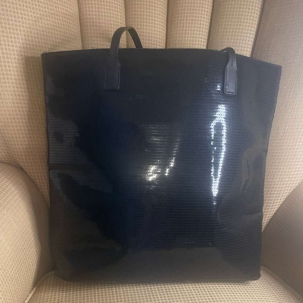 Kate Spade Bon Shopper black sequin tote -Like New - Picture 8 of 11